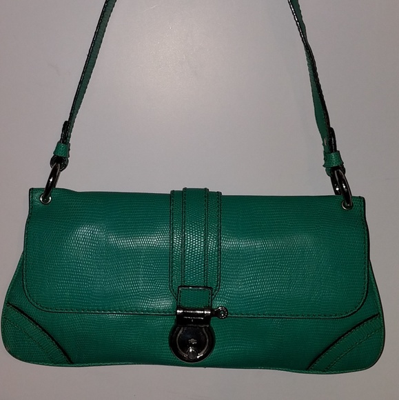 green burberry bag